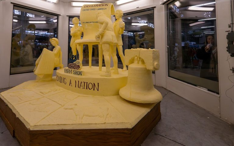 A butter sculpture at the Pennsylvania Farm Show