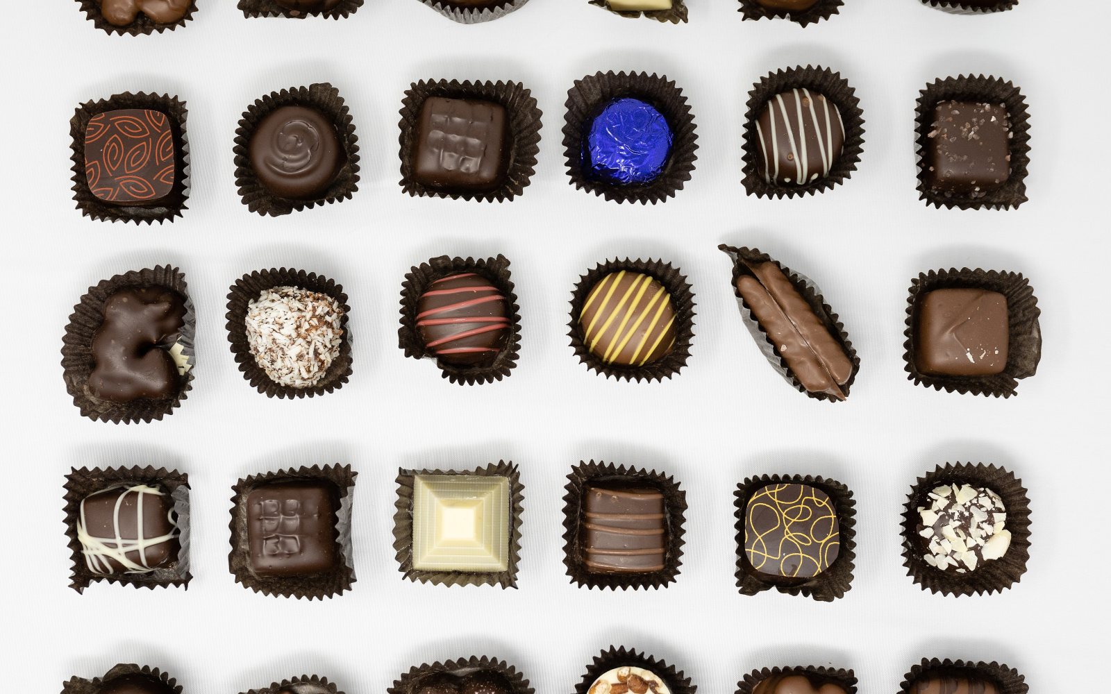 Chocolate being processed in a factory