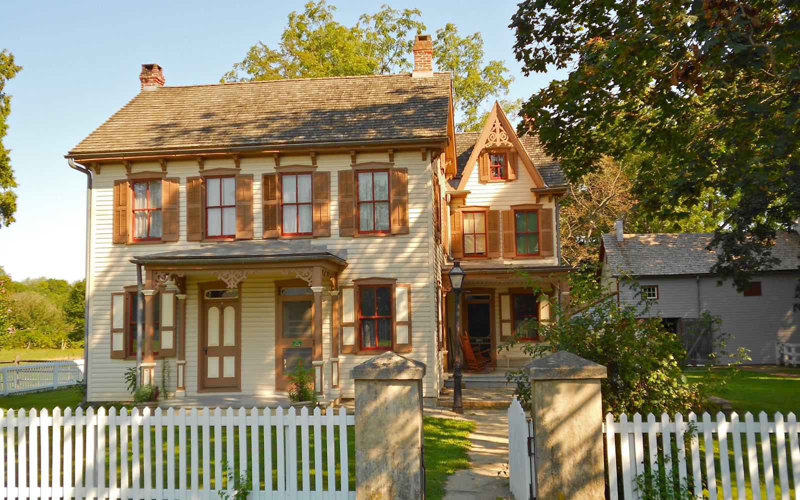 Historic buildings at Landis Valley Village and Farm Museum in Lancaster County