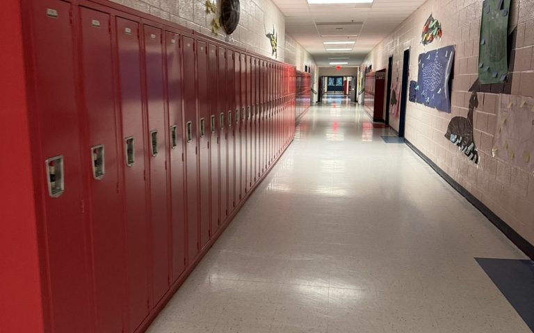 A high school building