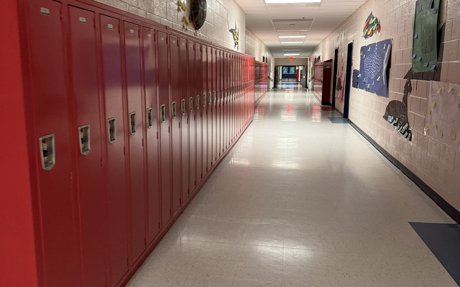 A high school building