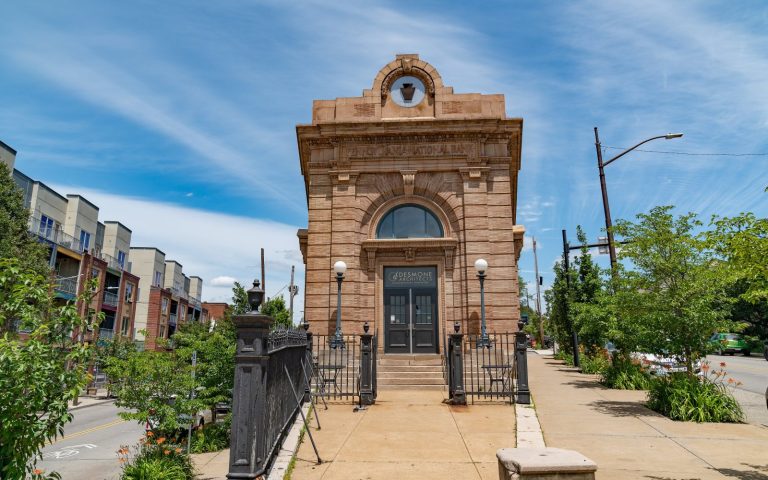 A bank branch building