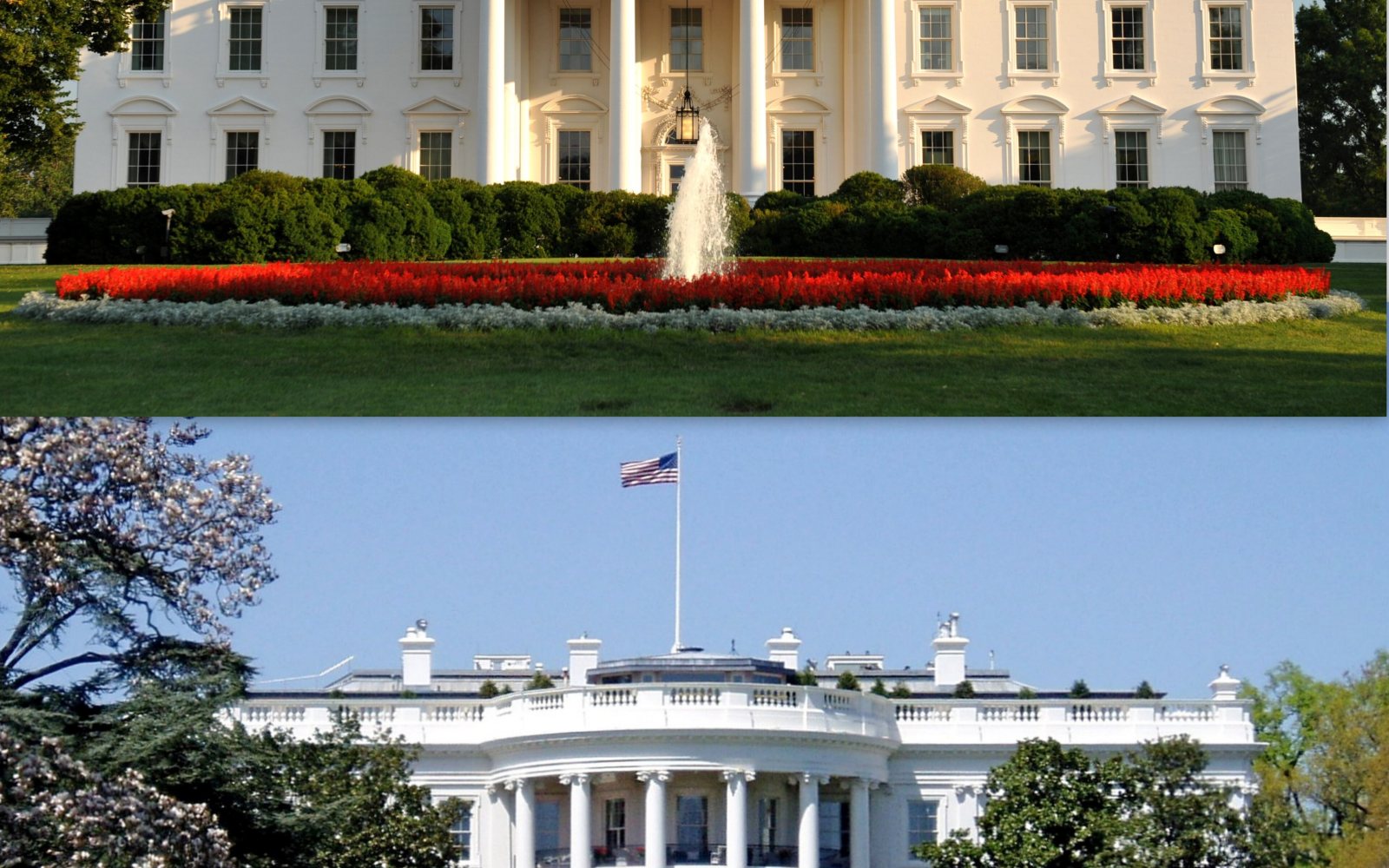 The north side of the White House in Washington, D.C.