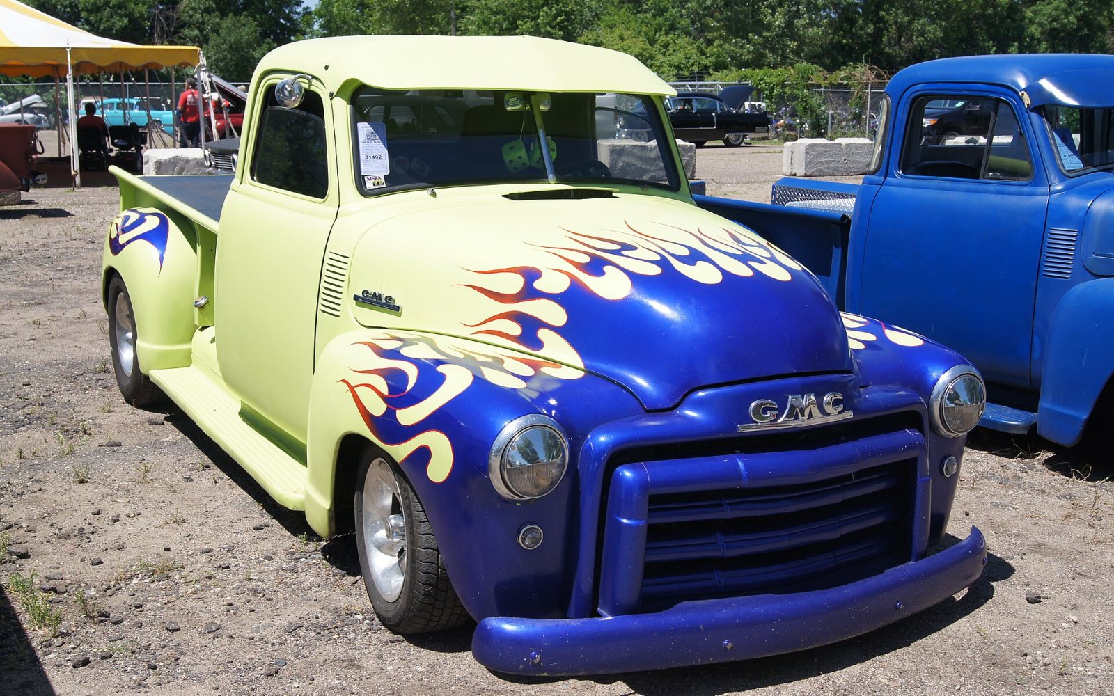 A vintage pickup truck