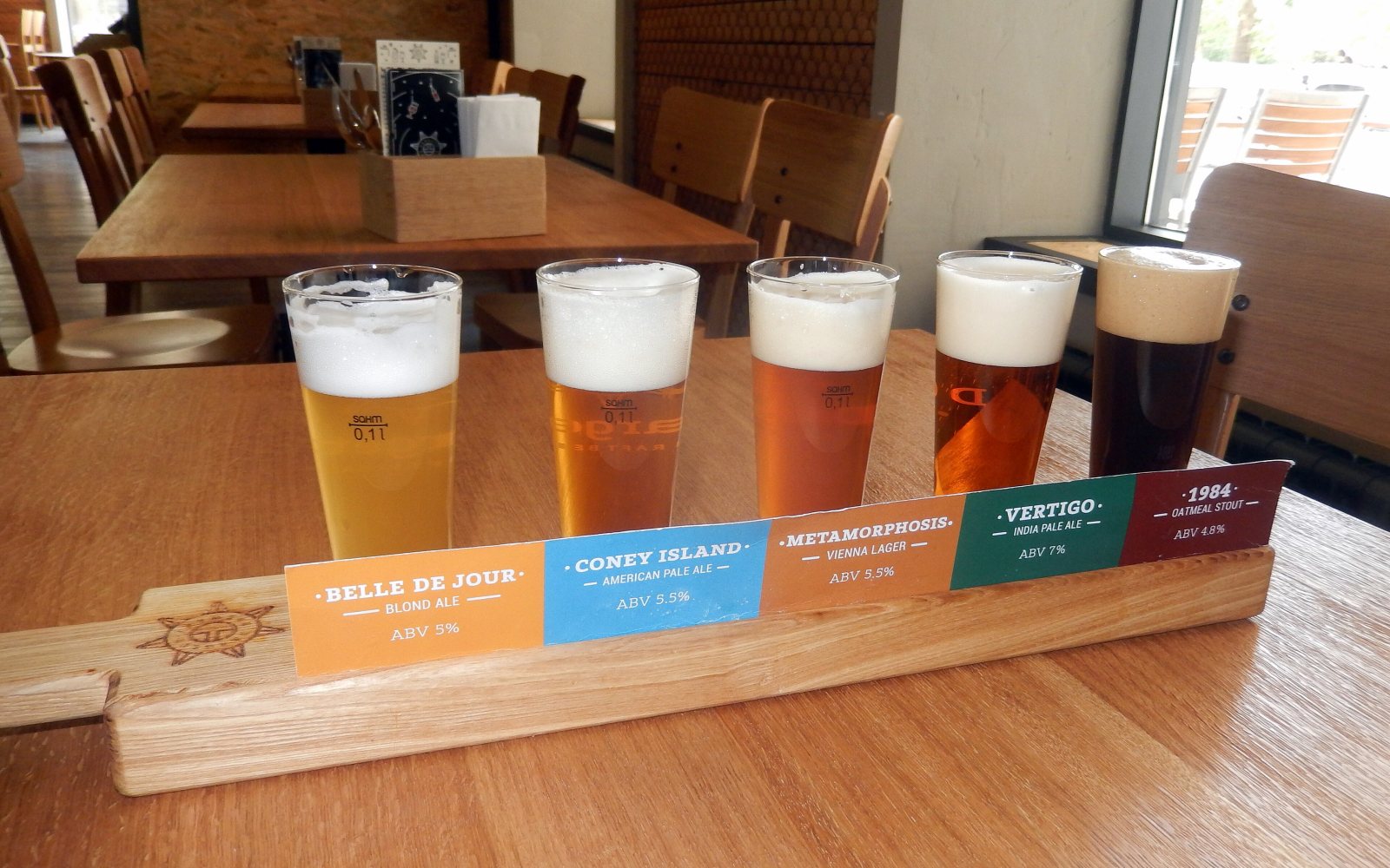 A glass of golden craft beer